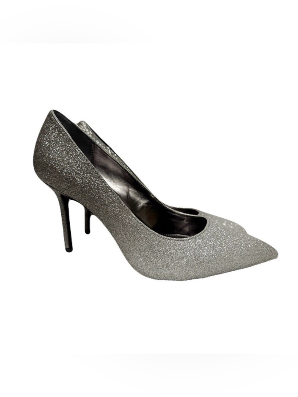 NEW Katy Perry Womens Size 8 The Sissy Silver Glitter Ombré High Heel Pumps
